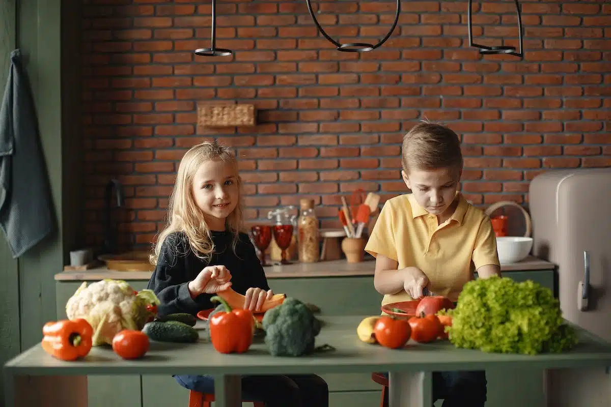 enfants  légumes
