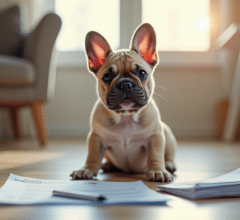 Chiot bulldog francais avec factures veterinaire