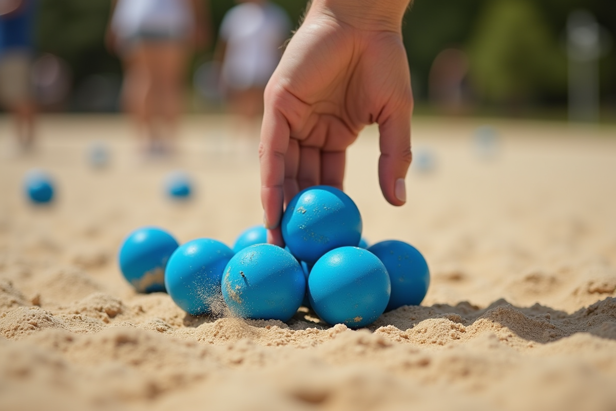 boules bleues