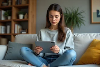 Application Simontok affichant des contenus de streaming variés