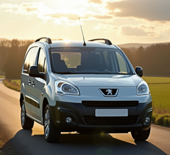 Voiture Peugeot Partner Tepee en campagne en journée